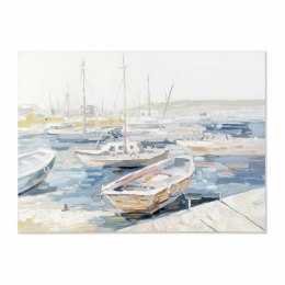 Obraz DKD Home Decor Barco Śródziemnomorski (120 x 3,8 x 90 cm)