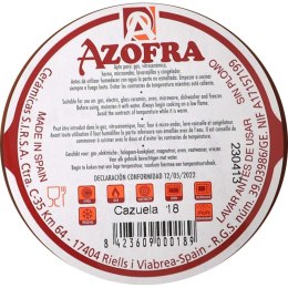 Garnek Azofra Terakota 17 x 17 x 3,5 cm (26 Sztuk)