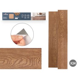 Nalepki GiftDecor Parquet Brązowy 24 Sztuk