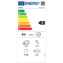 Zmywarka Hisense HS622E10W Biały 60 cm