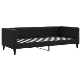 VidaXL Sofa z funkcją spania, czarna, 90x200 cm, obita tkaniną