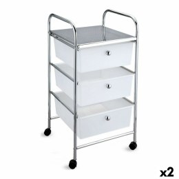 Komoda Confortime Metal Z kółkami Plastikowy 33 x 32,5 x 65 cm (2 Sztuk)