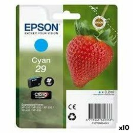 Oryginalny Wkład Atramentowy Epson 29 Turkusowy (10 Sztuk)