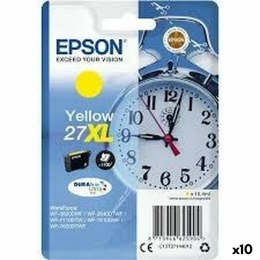 Zgodny pojemnik z tuszem Epson WF-3000 7000 - Nº27XL Żółty (10 Sztuk)