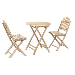 Zestaw Stołowy z 2 Krzesłami Home ESPRIT 61 x 61 x 73 cm