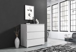 Komoda biała 80 cm z szufladami do salonu