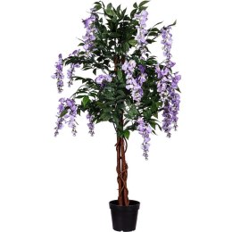 PLANTASIA Wisteria sztuczna 120 cm, kwiaty niebiesko-fioleto