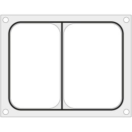 Matryca forma do zgrzewarek MCS na tackę dwudzielną 227x178 mm - Hendi 805466