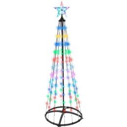 CHOINKA DEKORACYJNA 154LED RGB 150CM BLACK