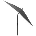 3-poziomowy parasol na aluminiowym słupku, antracyt, 2,5x2,5 m