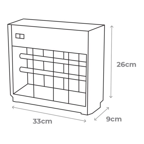 Elektryczny Odstraszacz Komarów EDM Srebrzysty (33 x 9 x 26 cm)