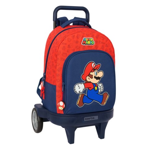 Plecak szkolny Super Mario Trick Czerwony Ciemnoniebieski 33 x 45 x 22 cm