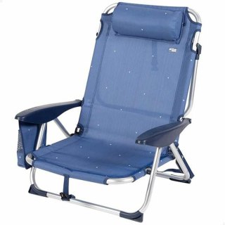 Fotel plażowy Aktive Ciemnoniebieski 51 x 45 x 76 cm Plaża